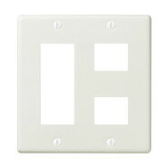 パナソニック クラシックシリーズ 新金属コンセントプレート 2連用 5コ用(3コ+2コ用) ホワイト(白色) WN7505SWK