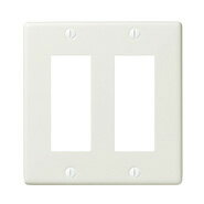 パナソニック クラシックシリーズ 新金属コンセントプレート 2連用 6コ用(3コ+3コ用) ホワイト(白色) WN7506SWK