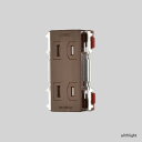 神保電器 ニューマイルドビーシリーズ 埋込扉付ダブルコンセント カセットタイプ 2P 15A 125V チョコ JECBN55FKC ※受注生産品