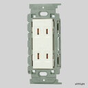 神保電器 ニューマイルドビーシリーズ 埋込ダブルコンセント 絶縁枠付 2P 15A 125V ピュアホワイト JECBN55VPW