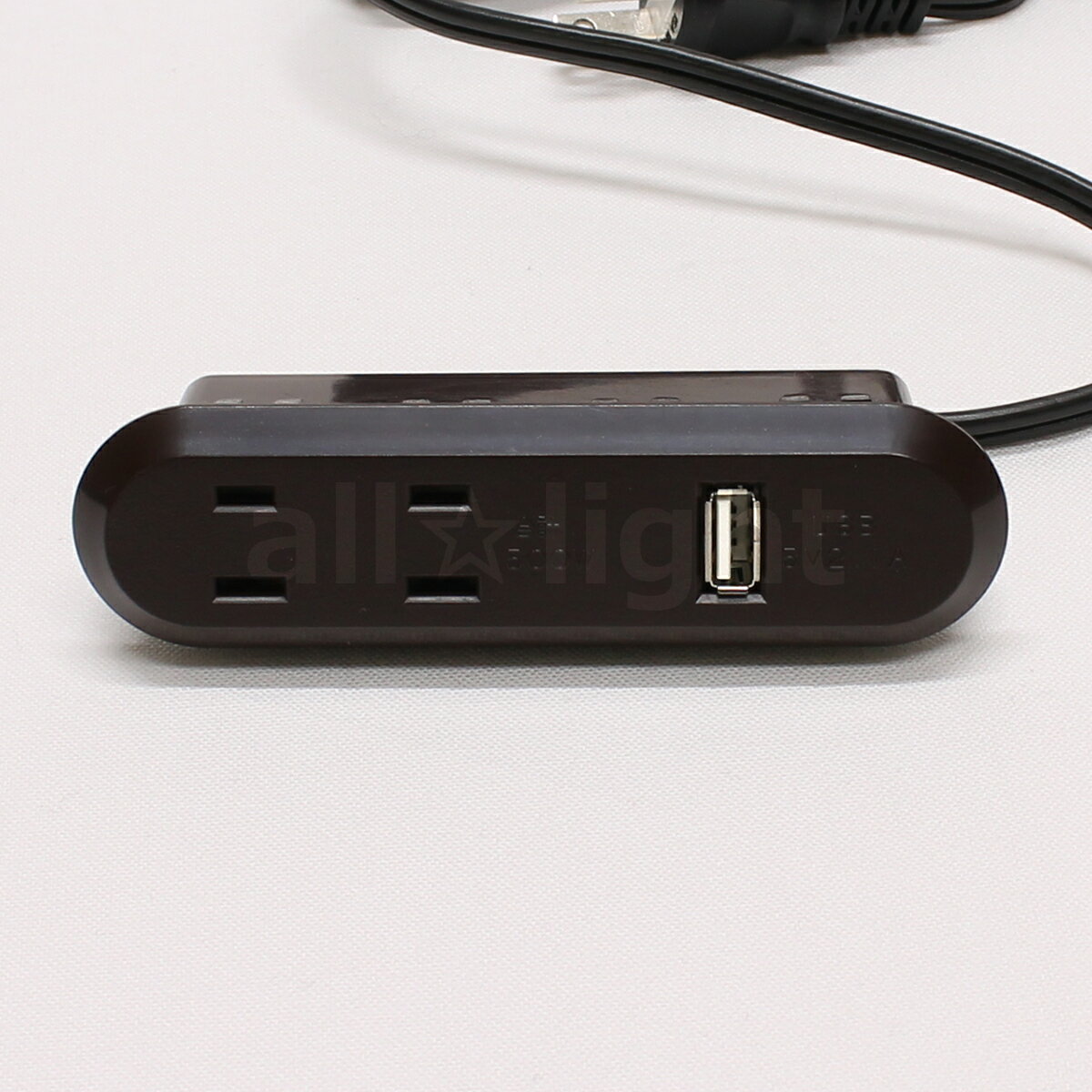テクノパーツ　家具用コンセント(什器用)　USB付2口コンセ