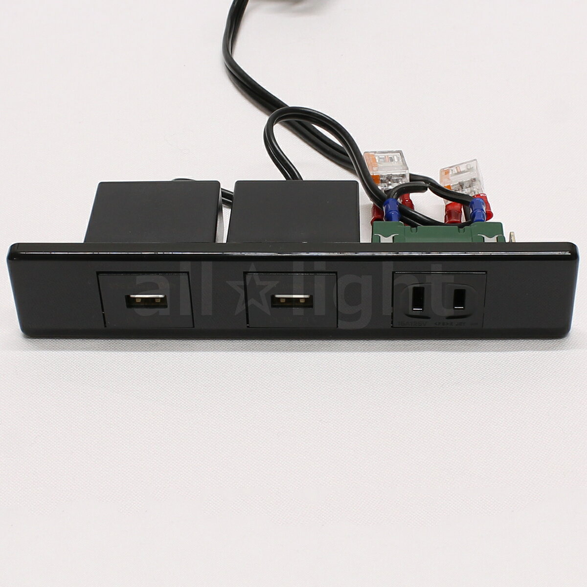 テクノパーツ　家具用コンセント(什器用)　USB付きコンセン