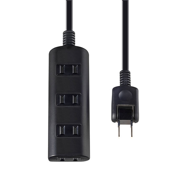 ELPA　扉付タップラン　4個口　2m　ブラック　WBTN4020BBK