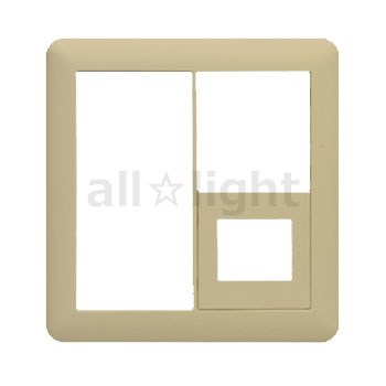 神保電器　J・WIDEシリーズ　スイッチコンセントプレート　2連用　コンセント1口用アダプタチップ付　..