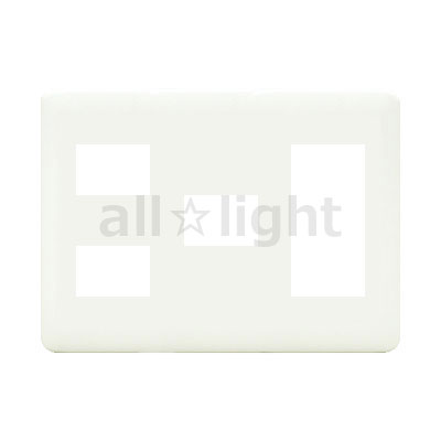 神保電器　J・WIDEシリーズ　WJDシリーズ　2ピースコンセントプレート　3連用　6コ用（2コ+1コ+3コ）　..