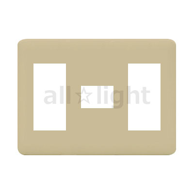 神保電器　J・WIDEシリーズ　WJEシリーズ　コンセントプレート　3連用　7コ用（3コ+1コ+3コ）　ライト..