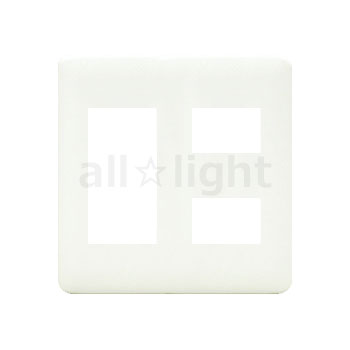 神保電器　J・WIDEシリーズ　WJEシリーズ　コンセントプレート　2連用　5コ用（3コ+2コ）　ピュアホワ..