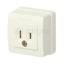 パナソニック 露出コンセント 角型コンセント 送り端子付 巻締端子式 15A 125V ミルキーホワイト WK1012W