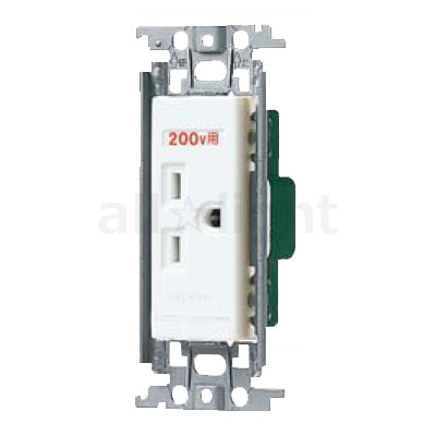 パナソニック　コスモシリーズワイド21　15A・250V用　埋込接地コンセント　金属枠　15A　250V　ホワイト　WTF11123WK
