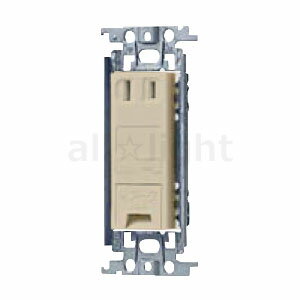 パナソニック　コスモシリーズワイド21　埋込アースターミナル付コンセント　金属枠　15A　125V　ベージュ　WTF133139F