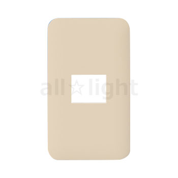 パナソニック　コスモシリーズワイド21　簡易耐火用コンセントプレート　ラウンド　1連用　1コ用　ベージュ　WTF7701F