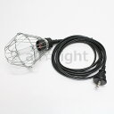★ 防水型ソケットコード E26 1灯用 防水プラグ付 ガード付 コード3m (ランプ別売) E26SOCKETCORD3mガード付