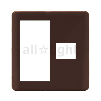 神保電器　J・WIDE SLIMシリーズ　スリムメタリック　スイッチ＋コンセントプレート　スイッチ＋1口　ダークブラウンメタリック　NWPS1DBM