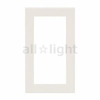 神保電器　J・WIDE SLIMシリーズ　スリムスクエア　スイッチプレート　1連用　ピュアホワイト　QWP1