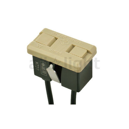 神保電器　機器用配線器具　扉付はめ込コンセント　2P　15A　125V　1377