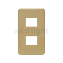 神保電器 ニューマイルドビーシリーズ エレガンスカセットプレート 1連用 2コ用 ライトベージュ 65412L