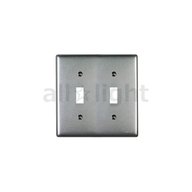 神保電器　ニューマイルドビーシリーズ　ニューメタルプレート　トグルスイッチ用　2連用　2コ用　803A2