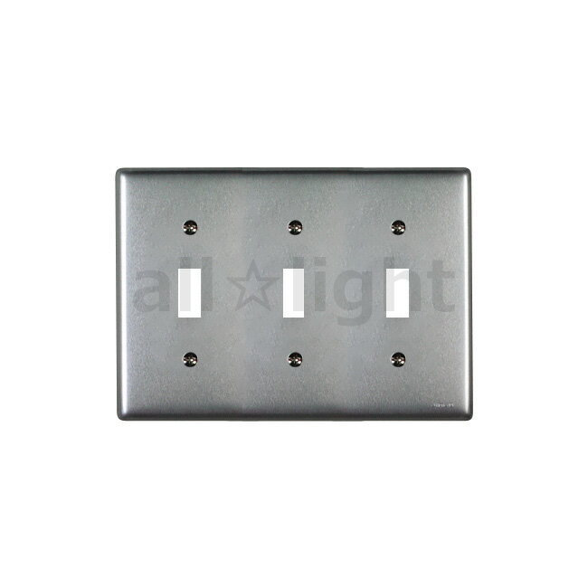 神保電器　ニューマイルドビーシリーズ　ニューメタルプレート　トグルスイッチ用　3連用　3コ用　803A3