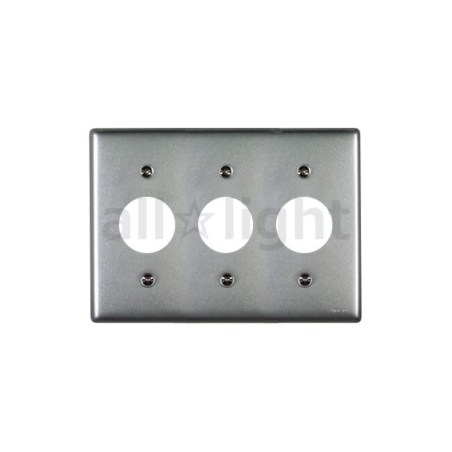 神保電器　ニューマイルドビーシリーズ　ニューメタルプレート　コンセントプレート　3連用　3コ用(φ35..