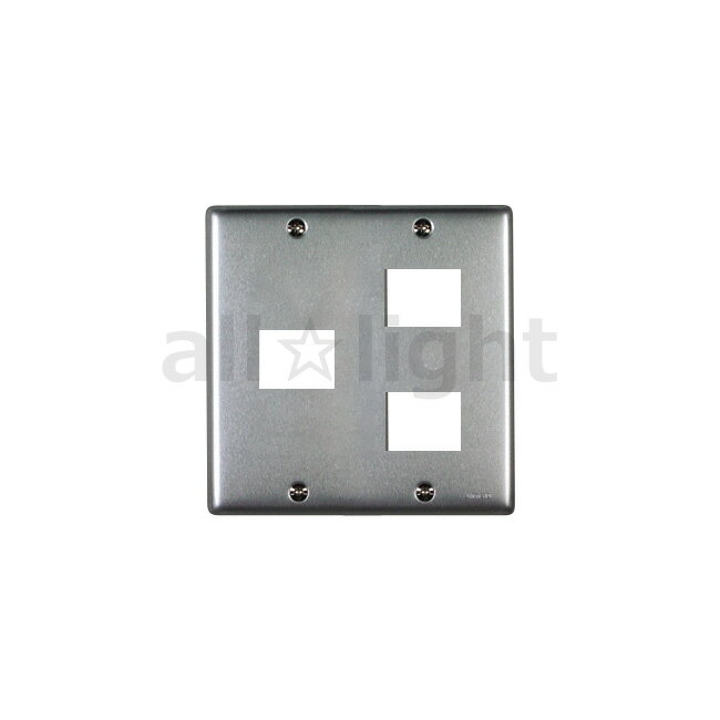 神保電器　ニューマイルドビーシリーズ　ニューメタルプレート　2連用　3コ用（1コ+2コ用）　BP12A