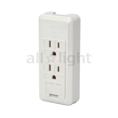 神保電器　露出形配線器具　CSシリーズ　露出形アースターミナル付接地コンセント　ダブルコンセント　2PE　15A　125V　ピュアホワイト　CS55GEPW