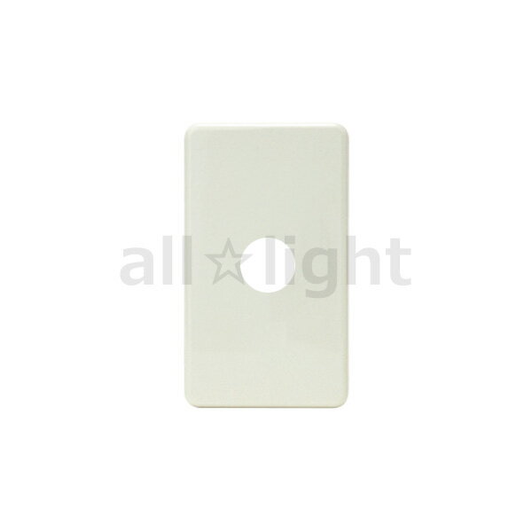 神保電器　ニューマイルドビーシリーズ　ホームエレガンスプレート　1連用　φ23　コンセント用　ピュアホワイト　HBPTU23φPW