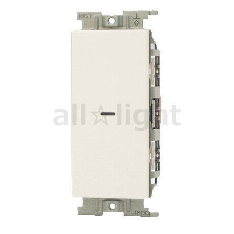 神保電器　J・WIDE SLIMシリーズ　スイッチ組み合わせ　片切チェック用　0．5A　300V　ピュアホワイト..