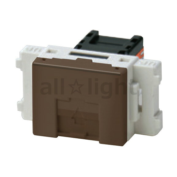 神保電器 LAN用埋込モジュラージャック Cat6A対応 8極8心用 チョコ JECBNLW6AC