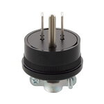 パナソニック　キャップ(電源プラグ)　15A　125V　接地2P　コードグリップ付　黒（ブラック）　WF7002