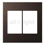 パナソニック　EXTRA（エクストラ）配線器具　スイッチプレート　バイブレーション仕上げ　2連用　ブラ..