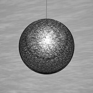 yamagiwa　MAYUHANA　MA　BLACK　ペンダントライト　E26口金　クリアボールランプ　φ95　60W×1灯用　（ランプ付）　引掛シーリング　321P2911B