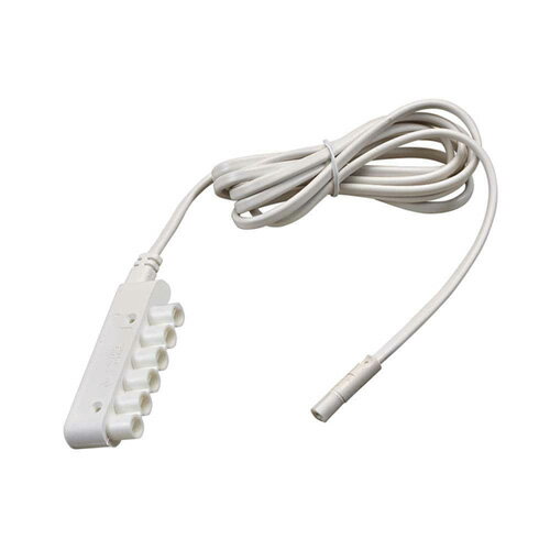 スガツネ　LAMP　ELEKTRA　延長分岐ボックス　接続灯数を6灯以上にする際に使用　6ヶ口　ホワイト　E53111891WT