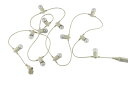 SWAN LED STRING LIGHT 12BULB×5M ストリングコード E26ソケット 非調光 簡易防滴 5本まで連結可能 70lm 2200K 本体...