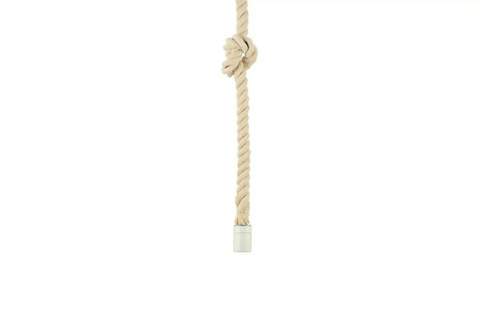 SWAN　BOTANIC ROPE SOCKET　ペンダントライト　ソケット　ロープ型電気コード　簡易取付　本体:陶器 / コード:コットン　E26　コード調節　コード長1000mm　ホワイト　APE014WH