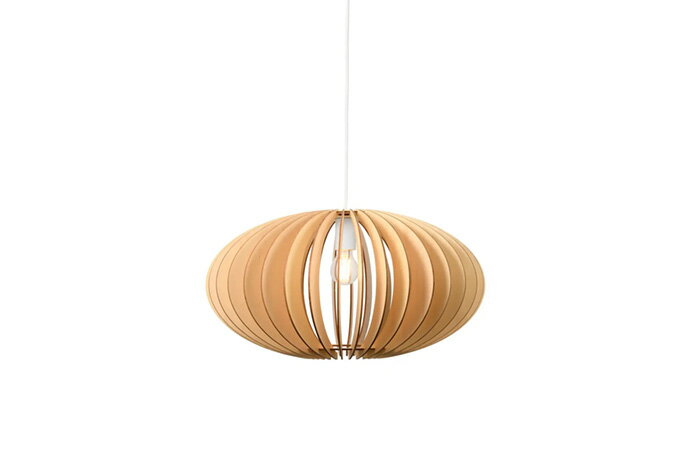 SWAN　WARMS LIGHT　ペンダントライト　引掛シーリング　簡易取付　プライウッド　コード長さ1.0M　2700K　ナチュラル　APE033NA