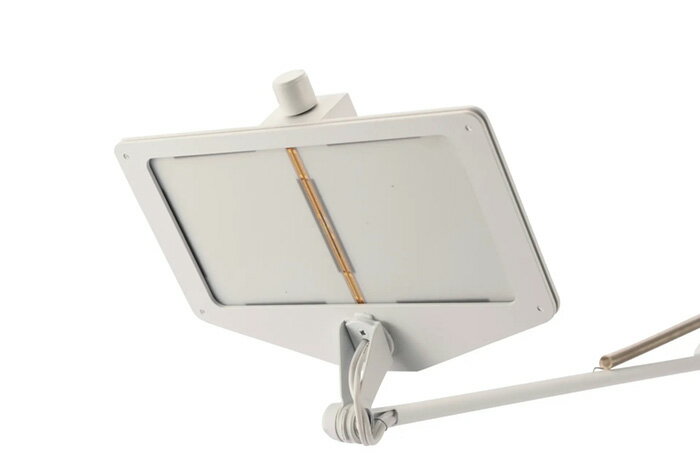 SWAN EXARM OLED LEDデスクライト クランプタイプ ダイヤルスイッチ 無段階調光(0〜100%) ホワイト 10W 200lm 3000K LEX3102WH [3]