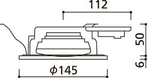 ☆ODELIC　LEDダウンライト　埋込穴Φ125mm　浴室灯向け　光色切替調光タイプ　専用調光器対応　電球色/昼白色　LEDランプ付き　白熱灯60W相当　防雨・防湿型　OD261030PC