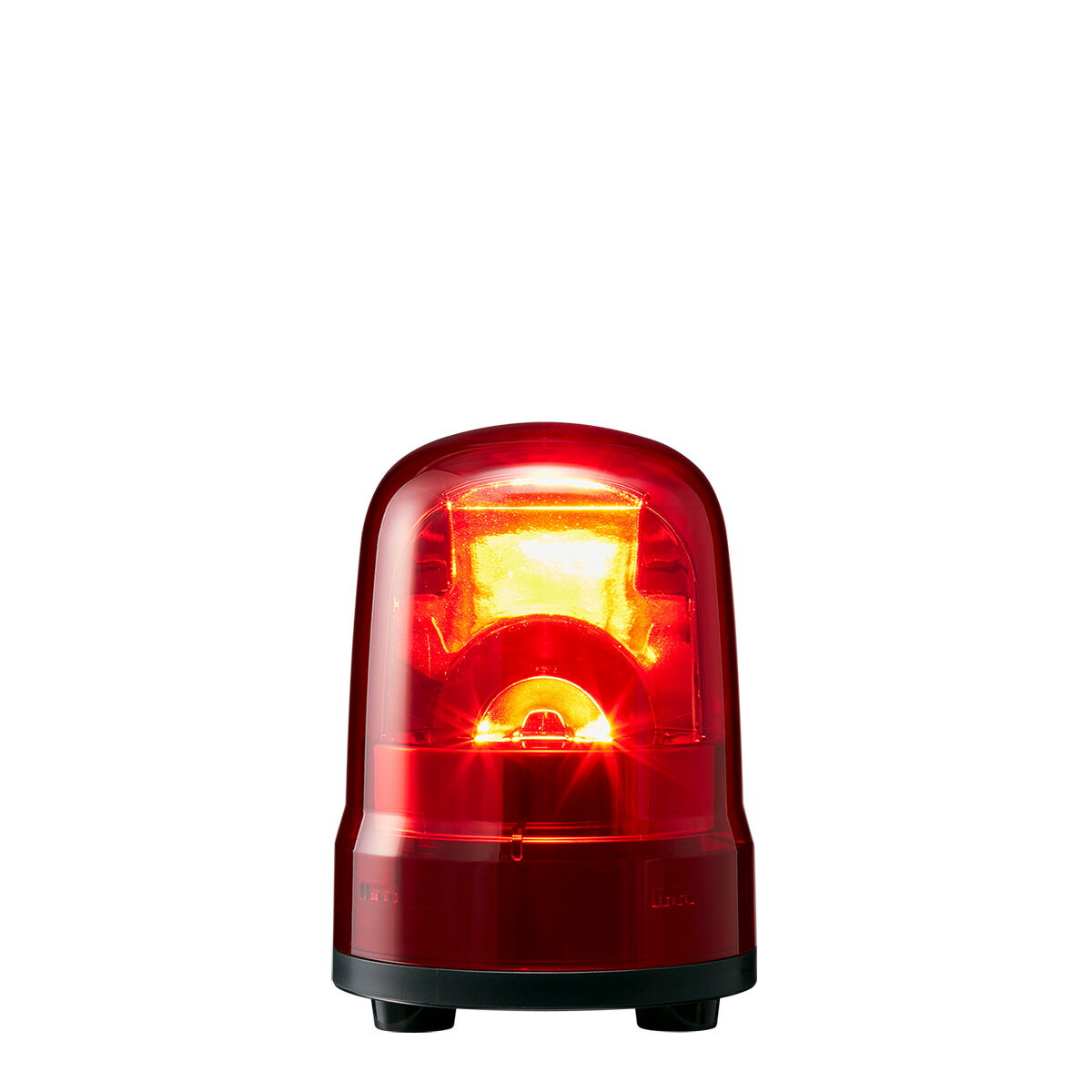 パトライト LED回転灯（ブラシレスモータ） SK AC100V〜240V 3．0W φ100mm レッド（赤色） キャブタイヤコード SKHM2JR