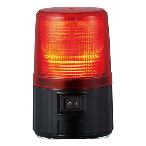 パトライト　電池式フラッシュ表示灯 PFH　単三電池×4本使用　φ101mm　レッド（赤色）　PFHBTR ※受注生産品