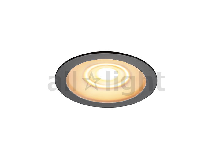 DNライティング　LEDダウンライト　アルディラシリーズ　D-EX15 H　什器用薄型ダウンライト100V仕様　高演色　調光　器具色:ブラック　ビーム角:35°　埋込穴φ60mm　5.0W　390lm　2700K　DEX155BBH　※受注生産品