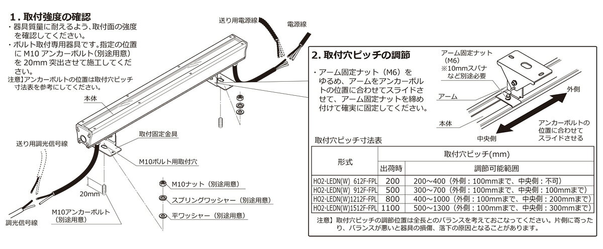 DNライティング 屋外用SeamlesstypeLED照明器具 HO2-LEDW-FPL 光源一体型 電源内蔵 調光型 ワイド配光タイプ IP65 本体1212mm 温白色 3500K HO2LEDW1212FWWFPL ※受注生産品 [3]