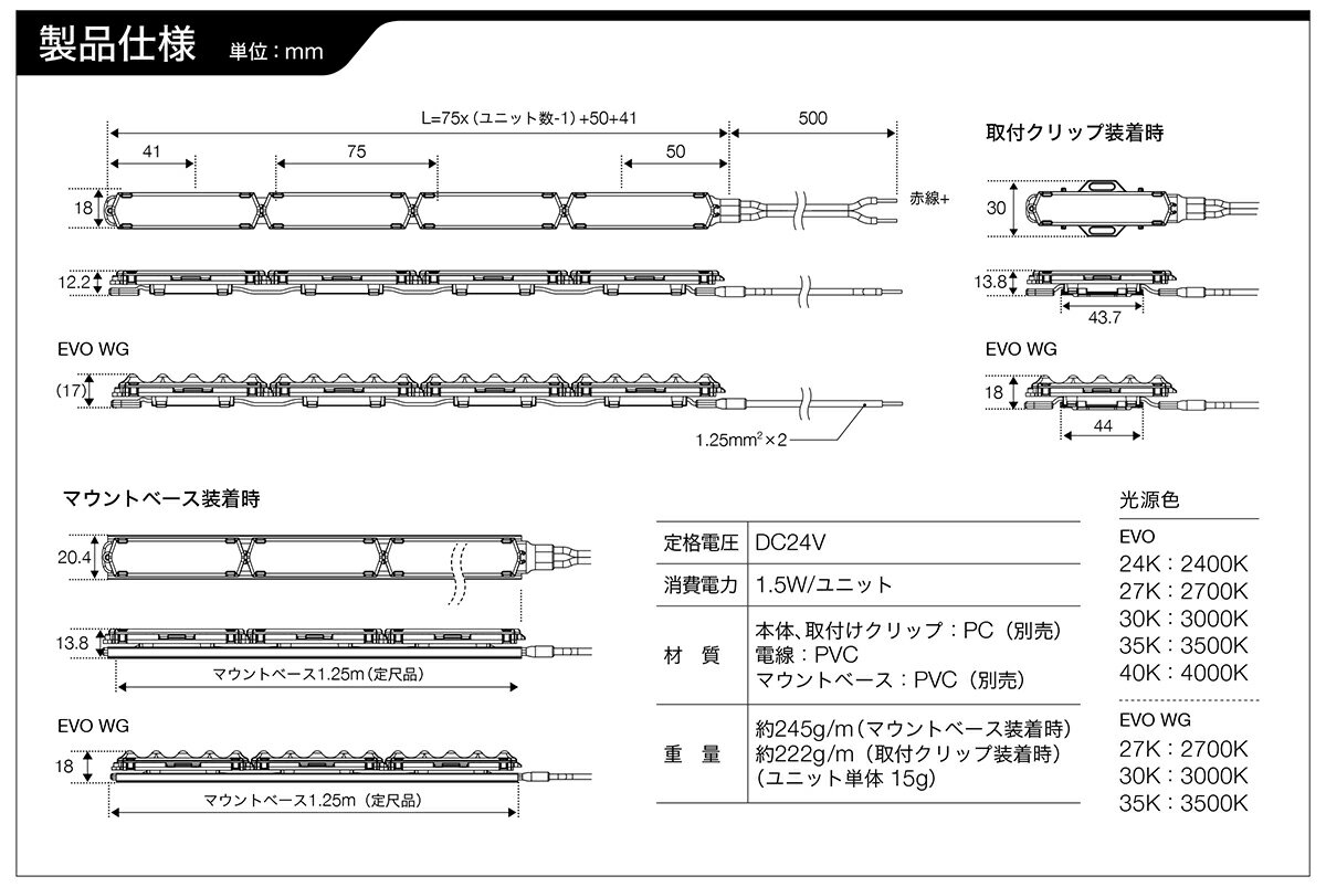 TOKISTAR　間接照明　Tシリーズ　TOKILUX EVO（トキラックスEVO）　屋内用　DC24V...