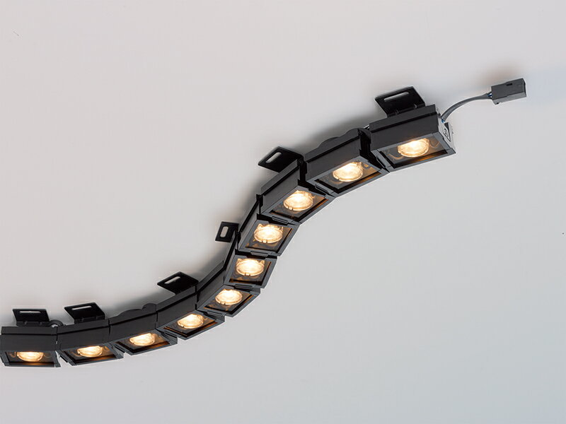 DNライティング　LED照明器具　屋内用高照度ウォールウォッシャーモジュール　LINE WASHシリーズ ROUND WASH RW　電源装置別売　5ユニット(全長270mm)　電球色　3000K　15°　クリアフィルター　RW5L3015C ※受注生産品(3.0)