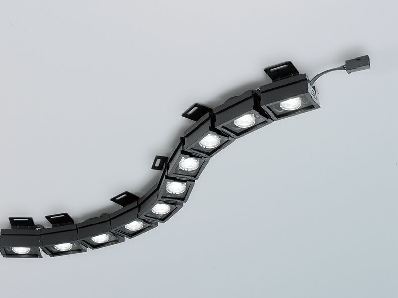 DNライティング　LED照明器具　屋内用高照度ウォールウォッシャーモジュール　LINE WASHシリーズ ROUND WASH RW　電源装置別売　10ユニット(全長545mm)　昼白色　5000K　15°　クリアフィルター　RW10N15C ※受注生産品