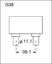 KOTO　スタジオ用ハロゲン電球(シングルエンド)　G38口金　100V　1500W　3200K　BS...