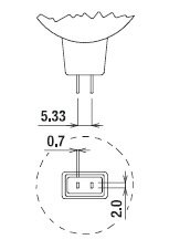 冨士電球　ハロゲン電球 EDR　光学用ミラー付きタイプ　GY5．3口金　82V　200W　EY...