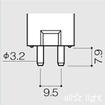 USHIO　スタジオ用ハロゲン電球　GYX9．5口金　500W　10400lm　電球色　JP100V500W...