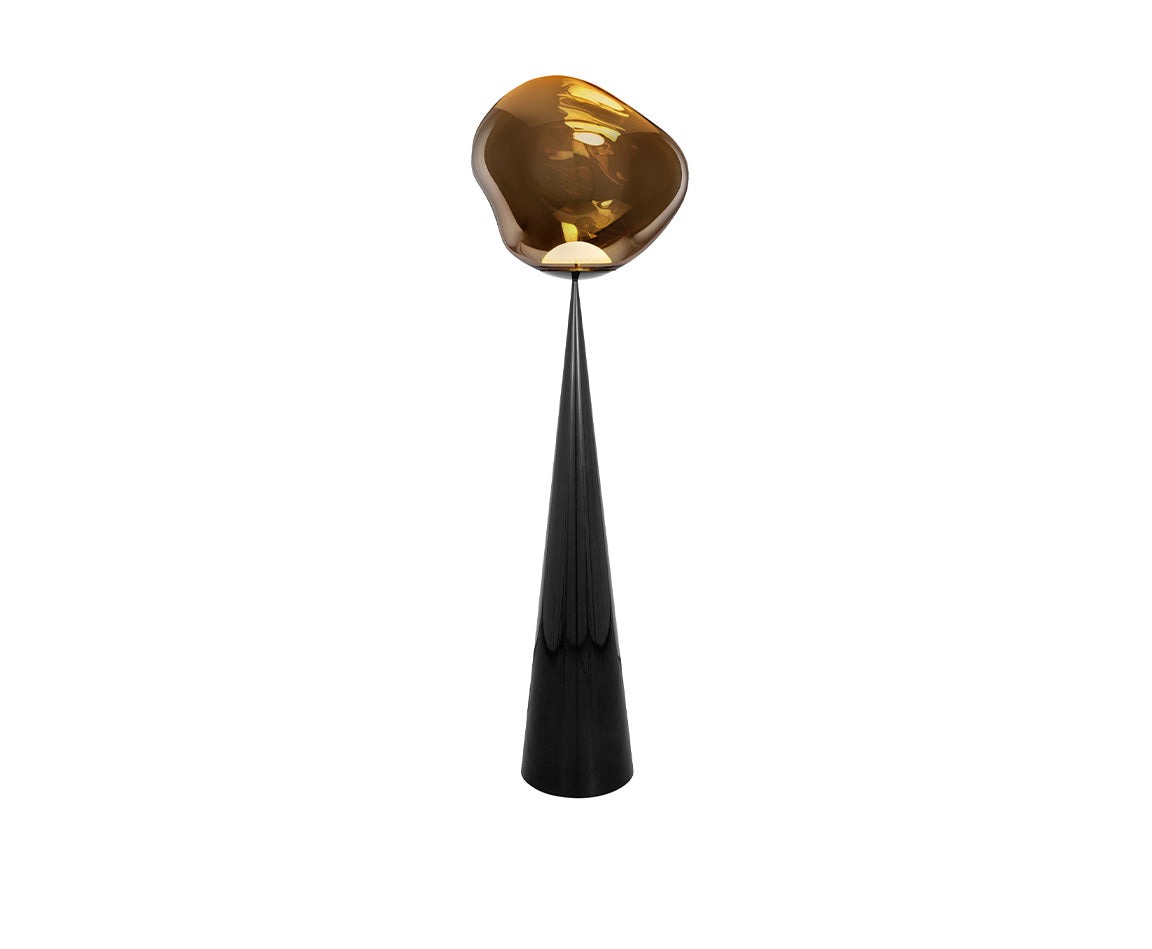 Tom Dixon トム・ディクソン フロアライト フロアスタンド MELT CONE FAT FLOOR（メルトコーンファットフロア） 高さ1740mm 無段階調光 6.0W 3000K コンセント・外付スイッチ付き ブロンズ LED内蔵 MELTCONEFATFLOORSILVERBRONZE