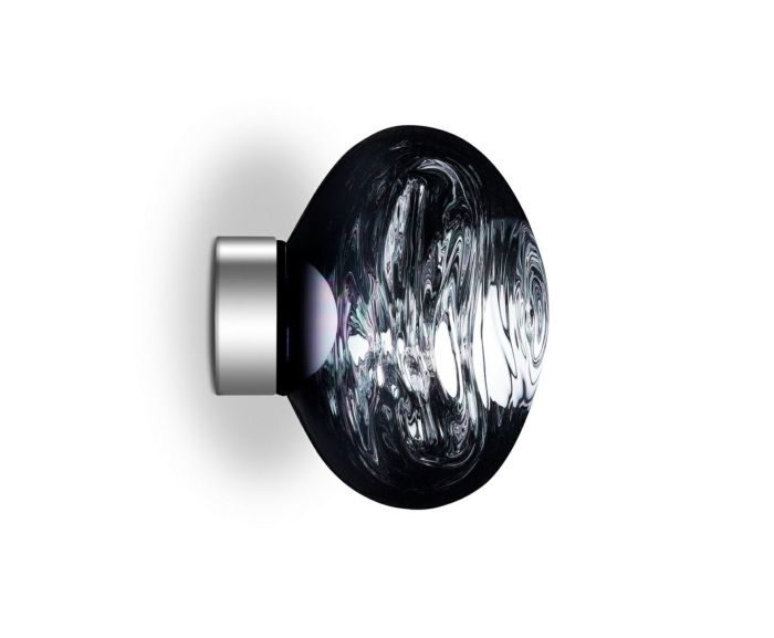 Tom Dixon トム・ディクソン ブラケット(壁掛け照明) MELT MINI SURFACE LED(メルトミニサーフェイスLED) 調光 直付 天井付・壁付兼用 定格光束800lm 8.0W 3000K スモーク LED内蔵 MELTMINISURFACELEDSMOKE