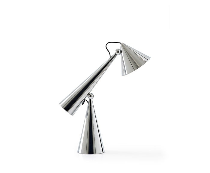 Tom Dixon　トム・ディクソン　テーブルライト　POSE TASK LIGHT（ポーズタスクライト）　調光　6W　2700K　シルバー　LED内蔵　中間調光スイッチ付き　テーブル　デスクライト　POSETASKLIGHTSILVER